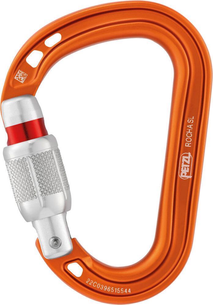 Rocha Ultra-Lightweight Carabiner - Screw-Lock - Orange 2