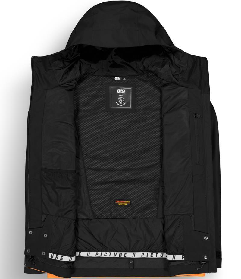 Picture Object Jacket - Mens - black / carrot / honey 1