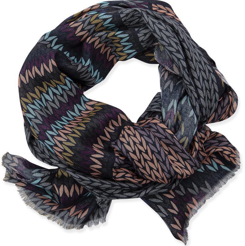 Adison Scarf - Womens - grey 1