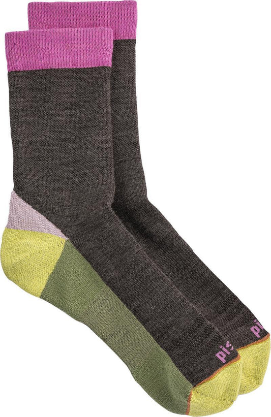 Chloe Crew Socks - Womens - brown 1