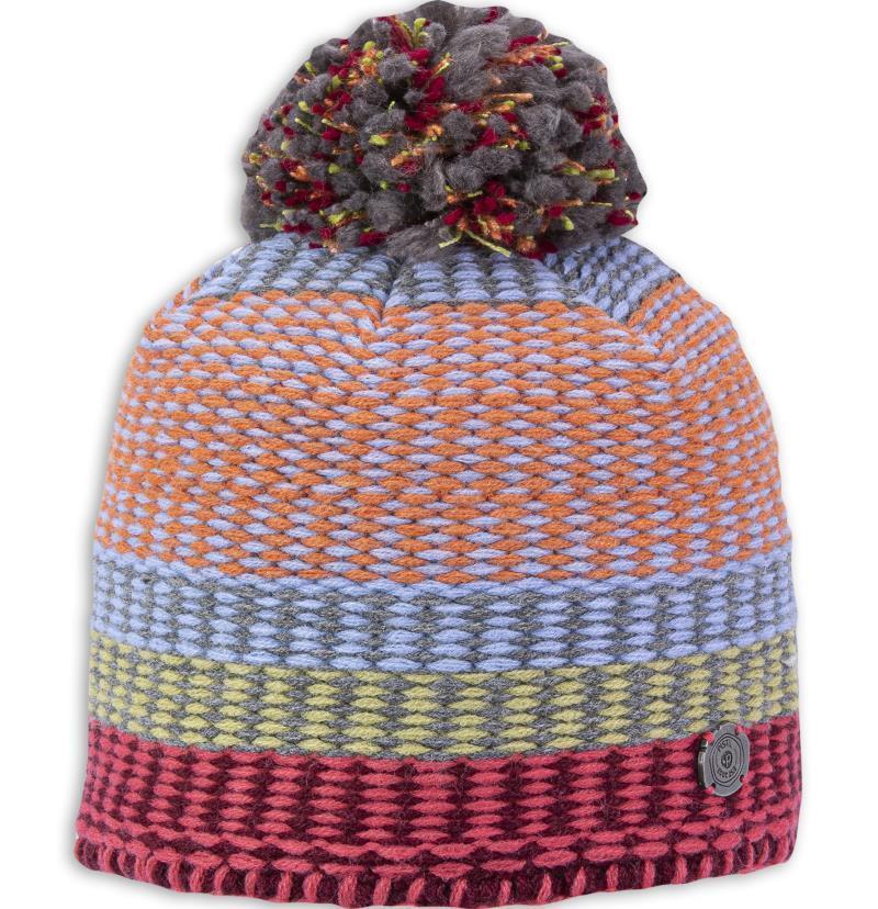 Circus Beanie - Womens - orange 1
