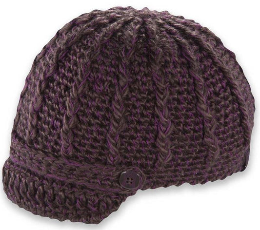 Clara Knit Brim - Womens - Plum 1