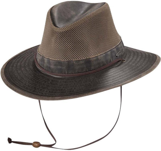 Colton Straw Sun Hat - Mens - Mushroom 1
