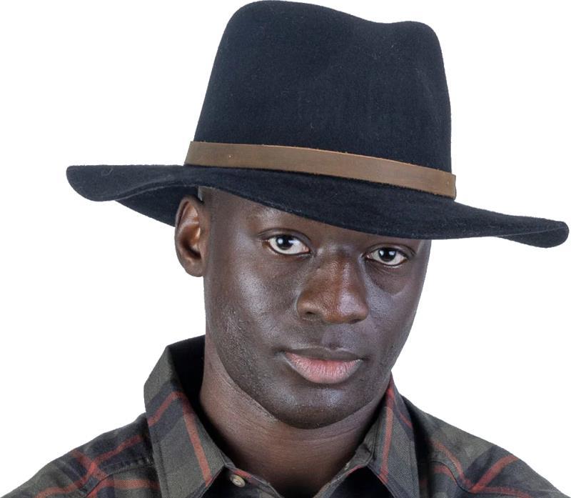 Elson Wide Brim - Mens - black 1