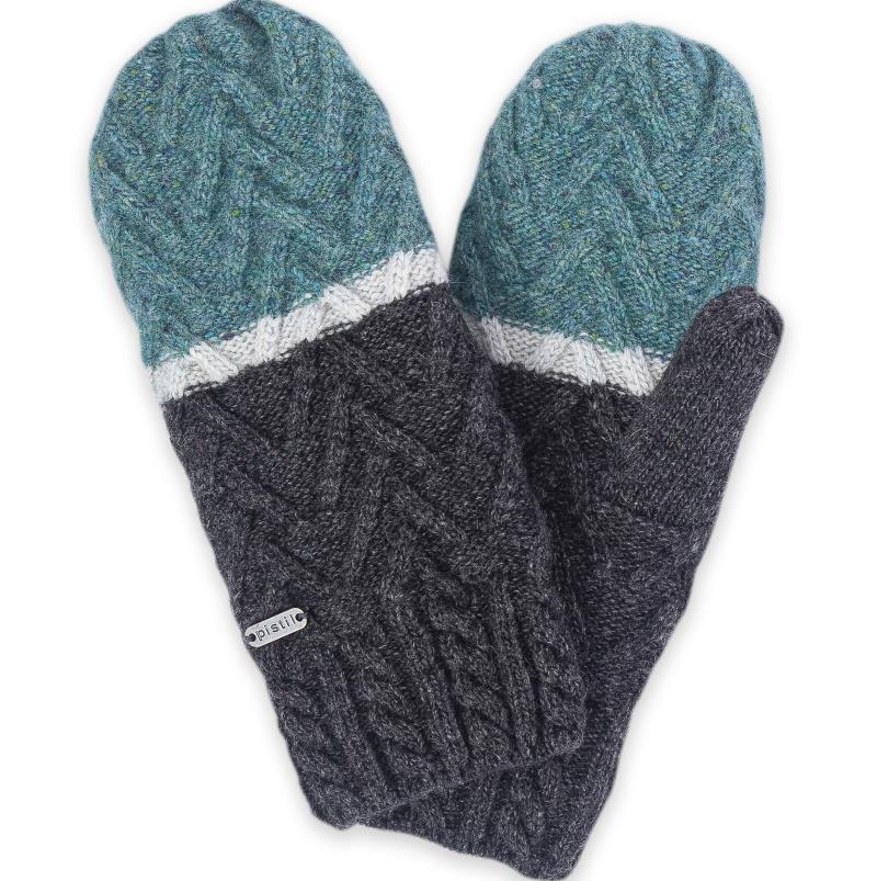 Estes Mittens - Womens - Charcoal 1