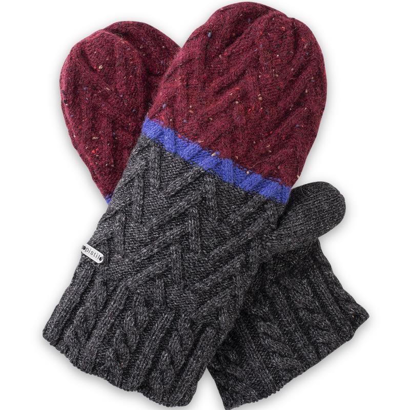 Estes Mittens - Womens - Garnet 1