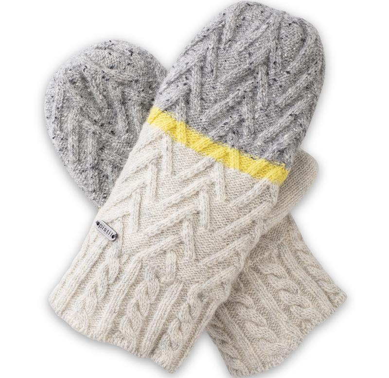 Estes Mittens - Womens - Ivory 1