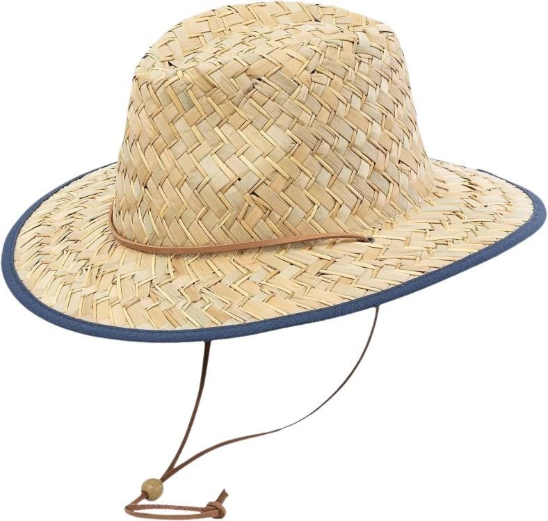 Fiji Straw Sun Hat - Mens - navy 1