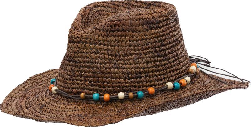 Goldie Straw Cowgirl Sun Hat - Womens - Brown 1