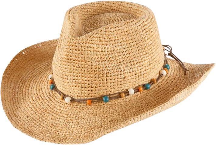 Goldie Straw Cowgirl Sun Hat - Womens - Natural 1