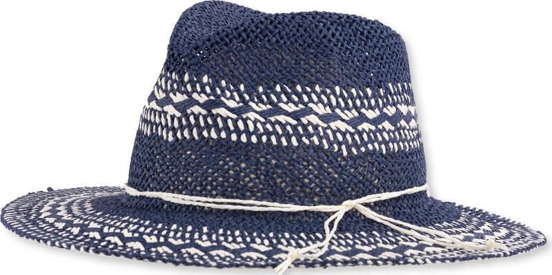 Hayden Straw Sun Hat - Womens - Blue 1