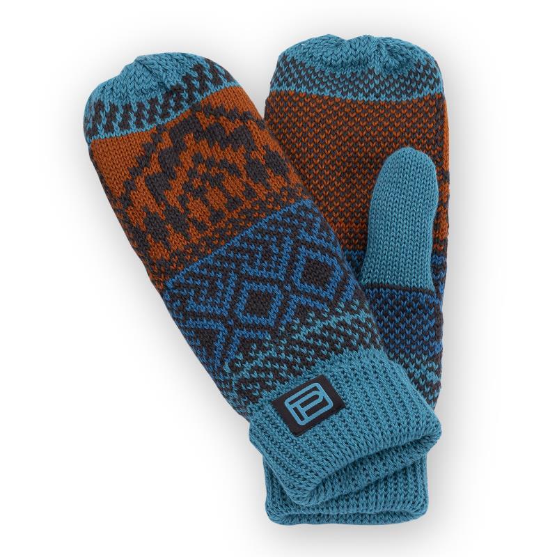 Isabetta Mittens - Womens - teal 1