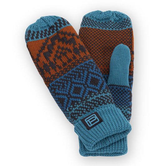 Isabetta Mittens - Womens - teal 1