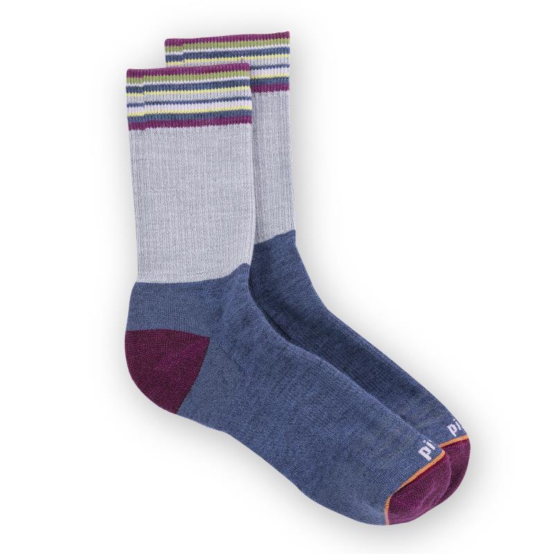 Kaiya Crew Socks - Womens - blue 1