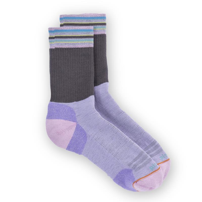 Kaiya Crew Socks - Womens - grey 1