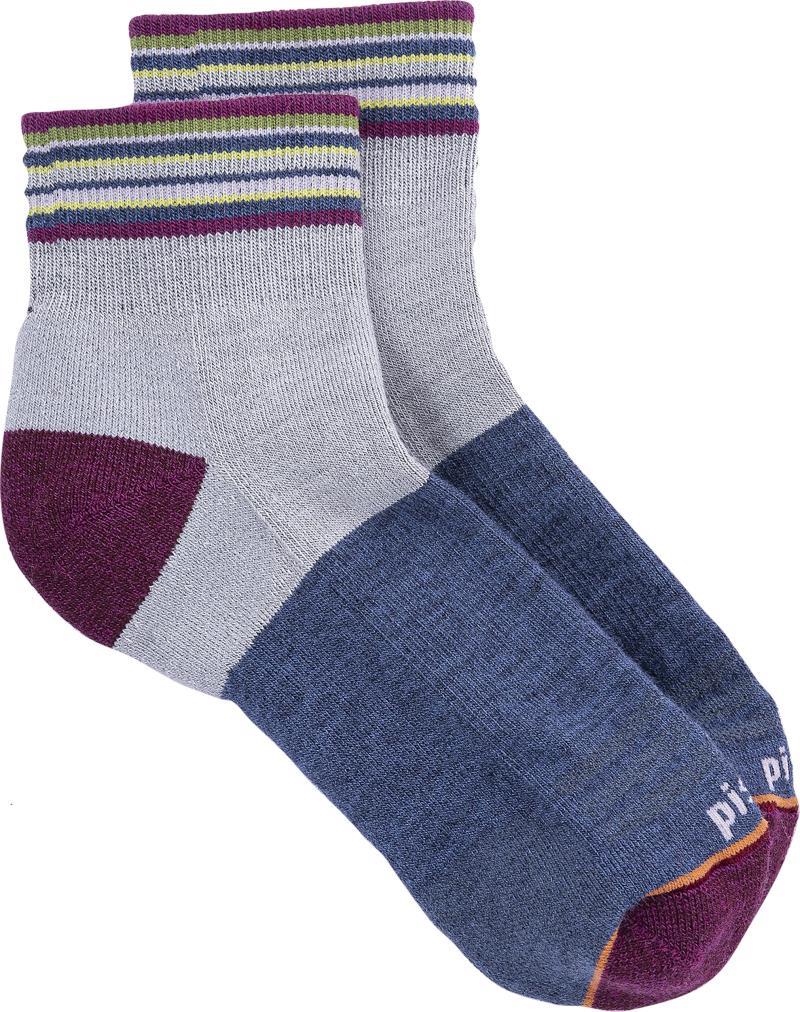 Kaiya Quarter Socks - Womens - blue 1