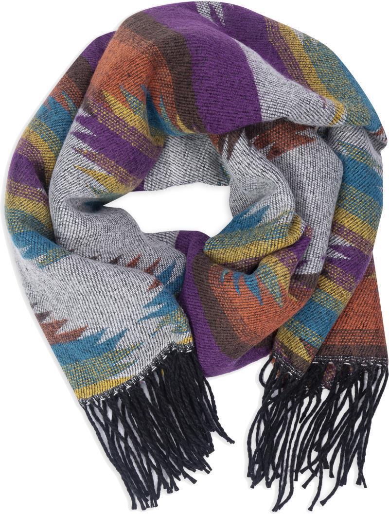 Mattea Scarf - Womens - Eggplant 1