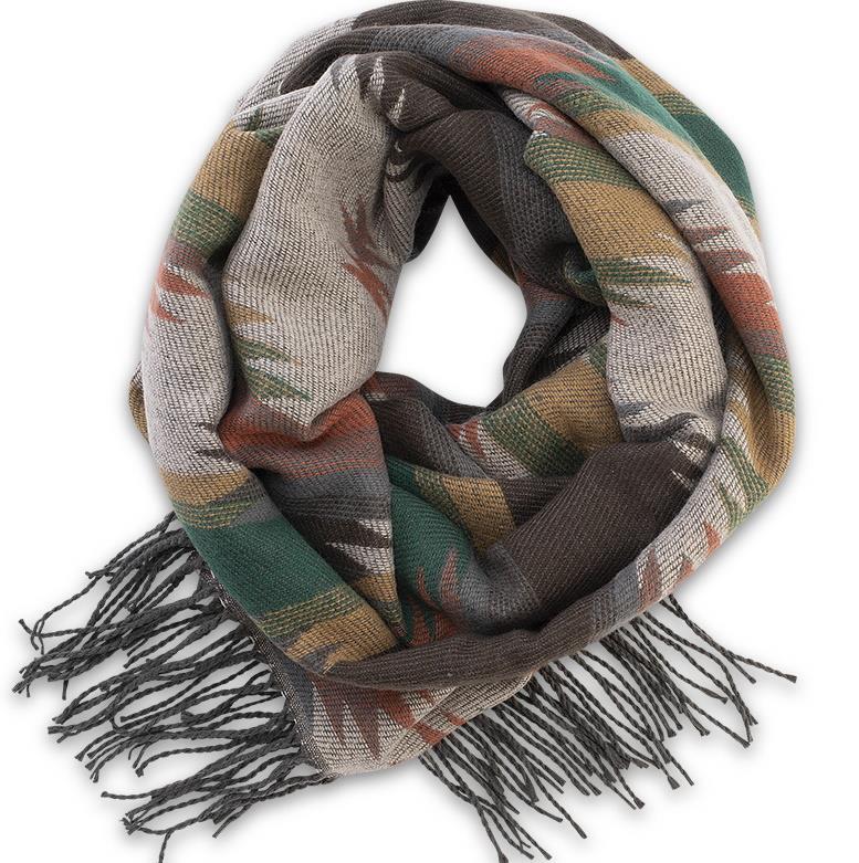 Mattea Scarf - Womens - Olive 1