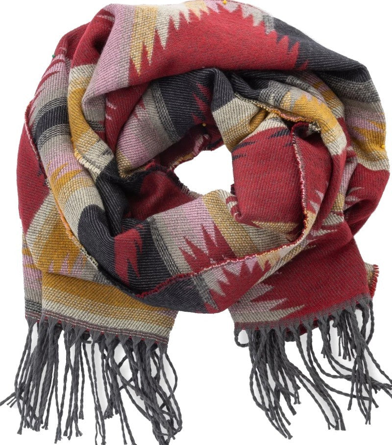 Mattea Scarf - Womens - garnet 1
