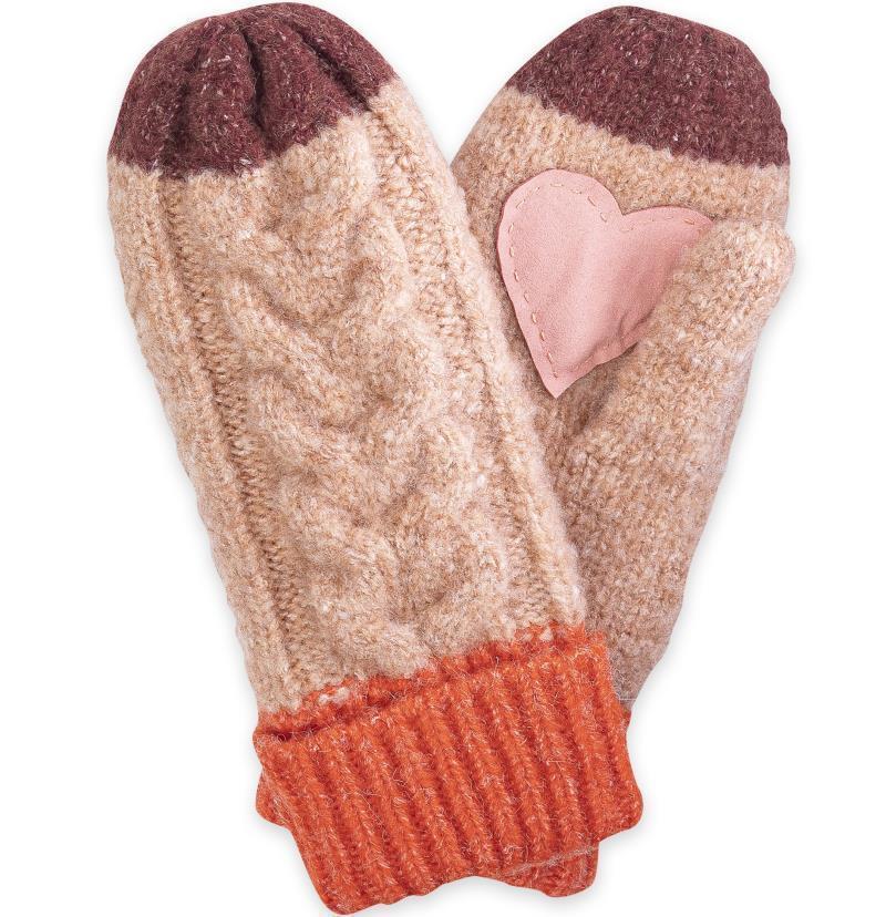 Minzy Mittens - Womens - Blush 1