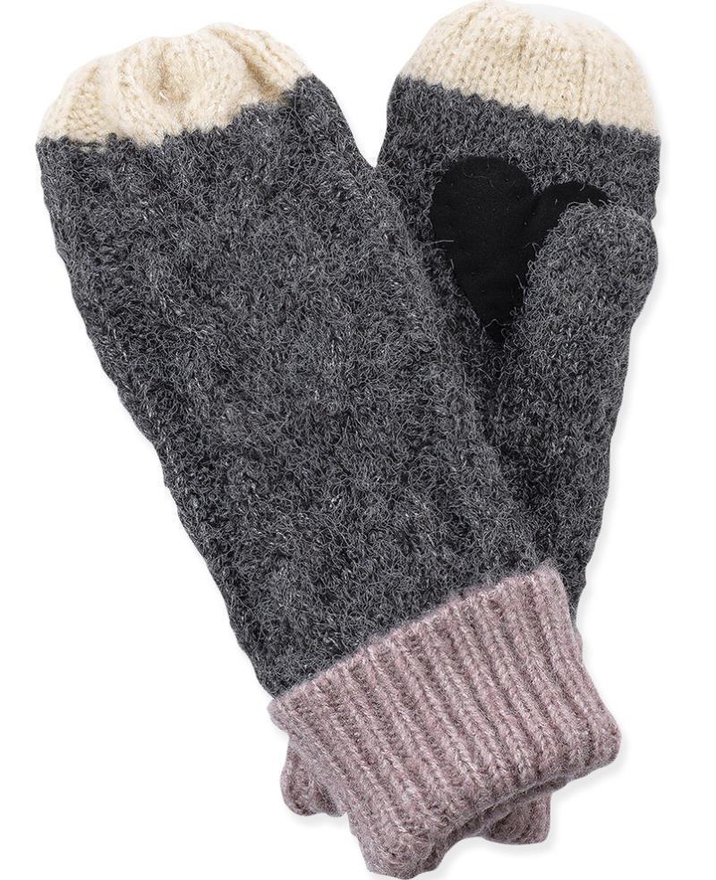 Minzy Mittens - Womens - Charcoal 1