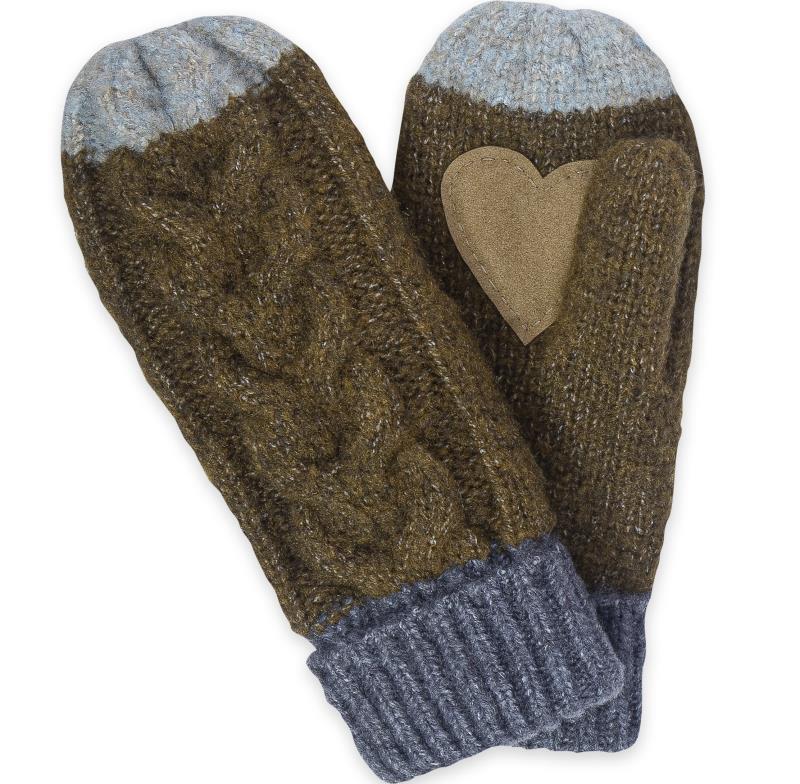 Minzy Mittens - Womens - Olive 1