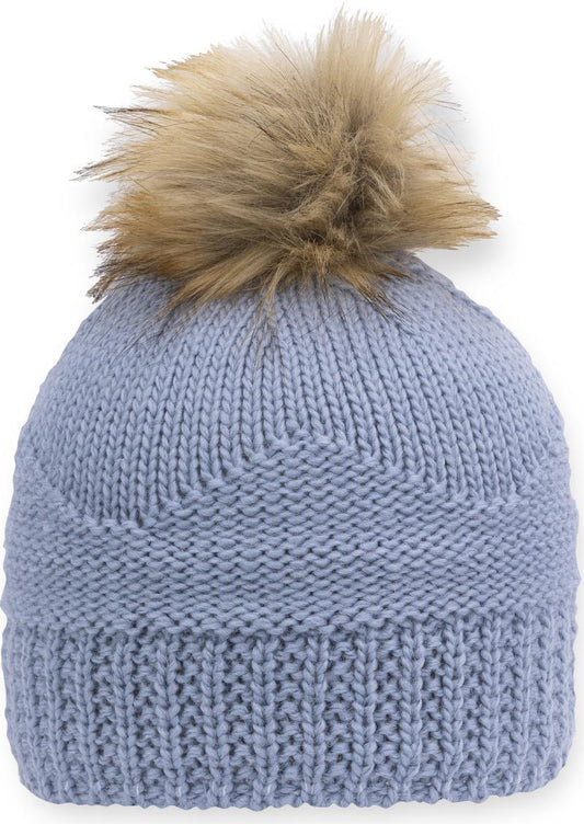Nicola Beanie - Womens - blue 1