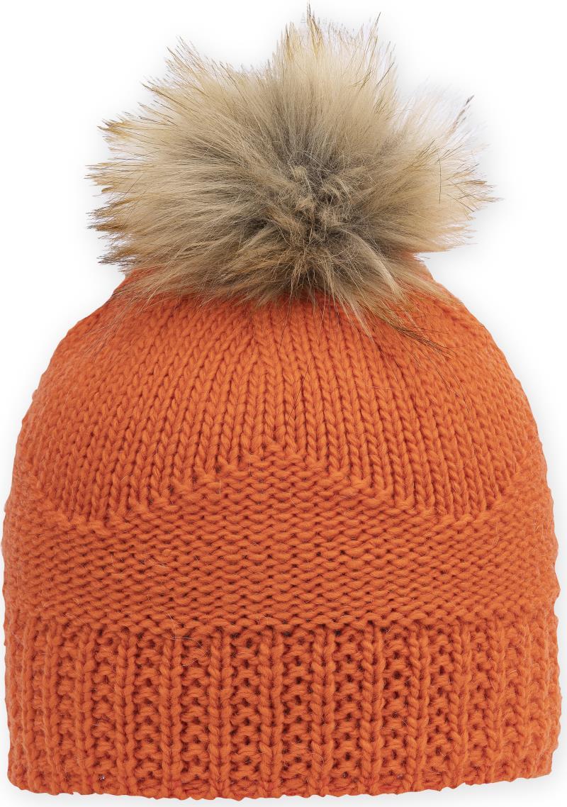 Nicola Beanie - Womens - poppy 1