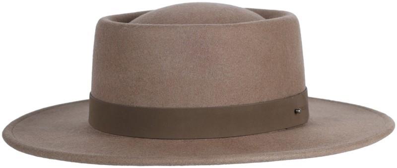 Nova Wide Brim Hat - Womens - taupe 1