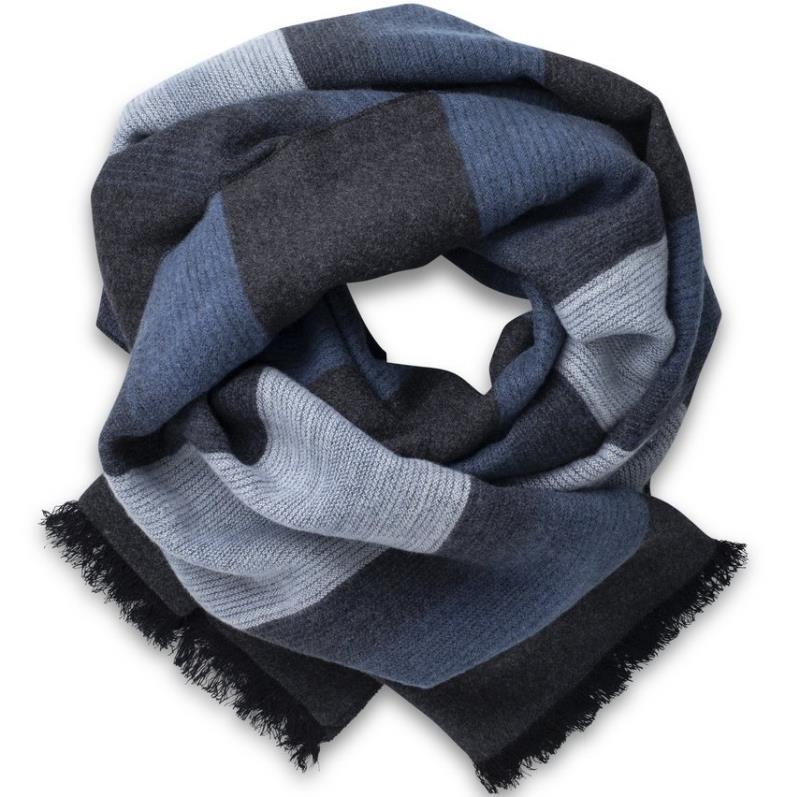 Shae Scarf - Womens - indigo 1