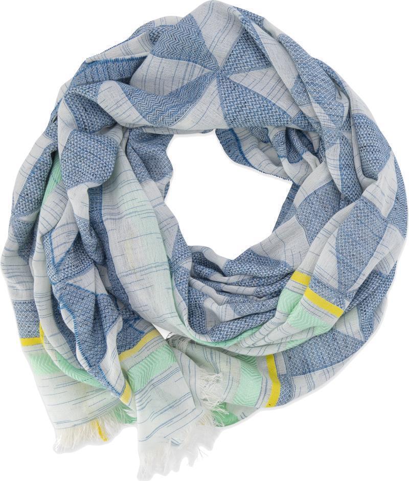 Shale Scarf - Womens - denim 1