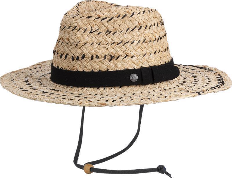 Skiff Straw Cowgirl Sun Hat - Womens - Black 1