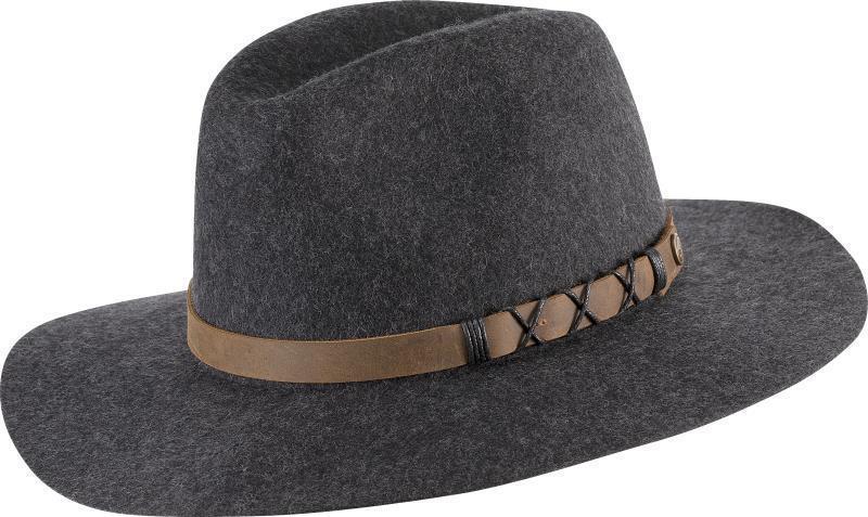 Soho Wide Brim - Womens - charcoal 1