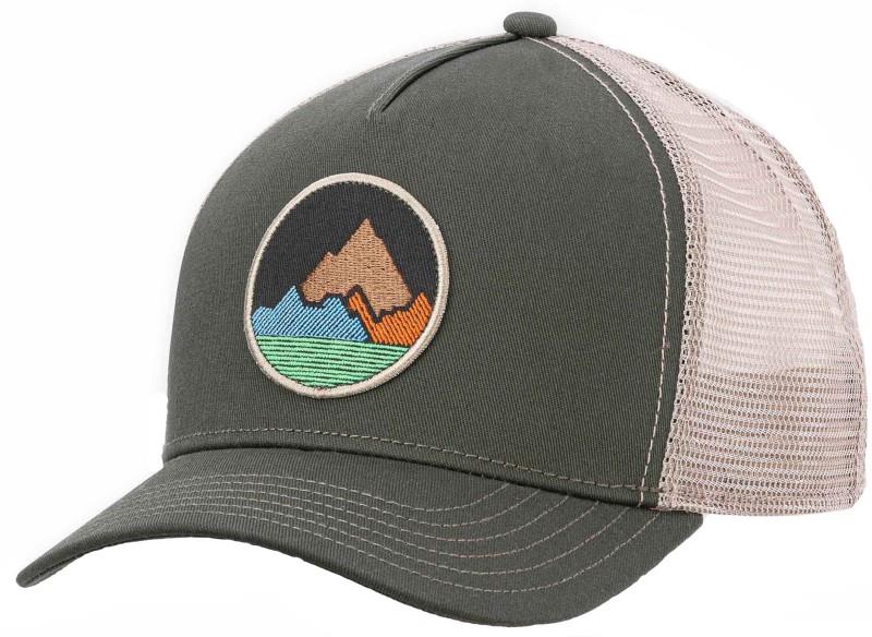 Spike Trucker Hat - Mens - olive 1