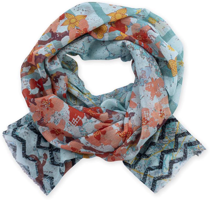 Trinidad Scarf - Womens - Aqua 1