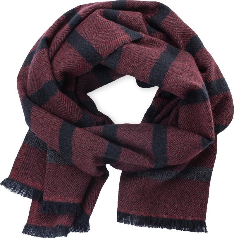Vinton Scarf - Mens - Wine 1