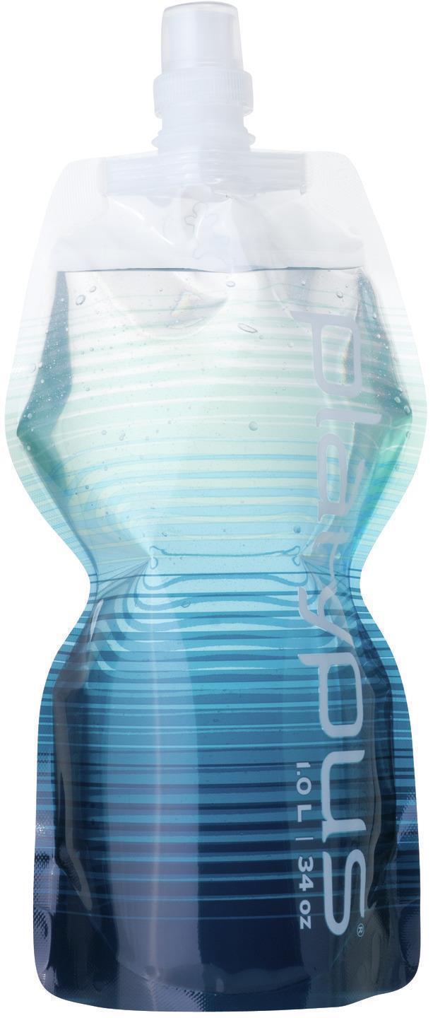 SoftBottle 1L with Push-Pull Cap - Stripe Blue 1