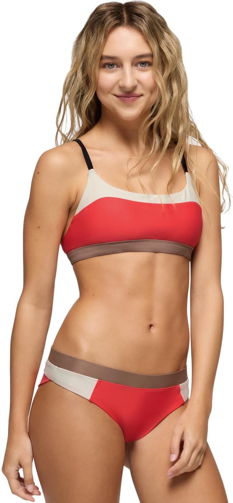 Baja Bound Adjustable Top - Womens - rose fire colorblock 1