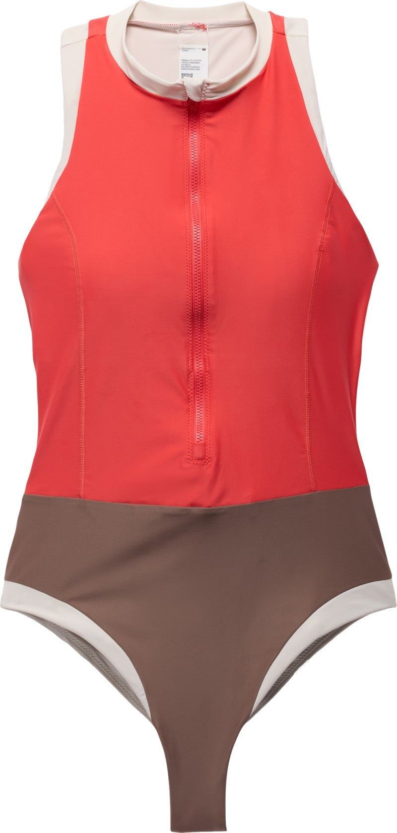 Baja Bound One Piece - Womens - rose fire colorblock 1