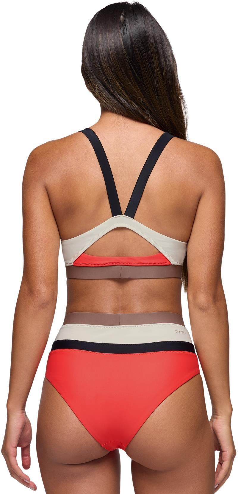 Baja Bound Sport Top - Womens - rose fire colorblock 1