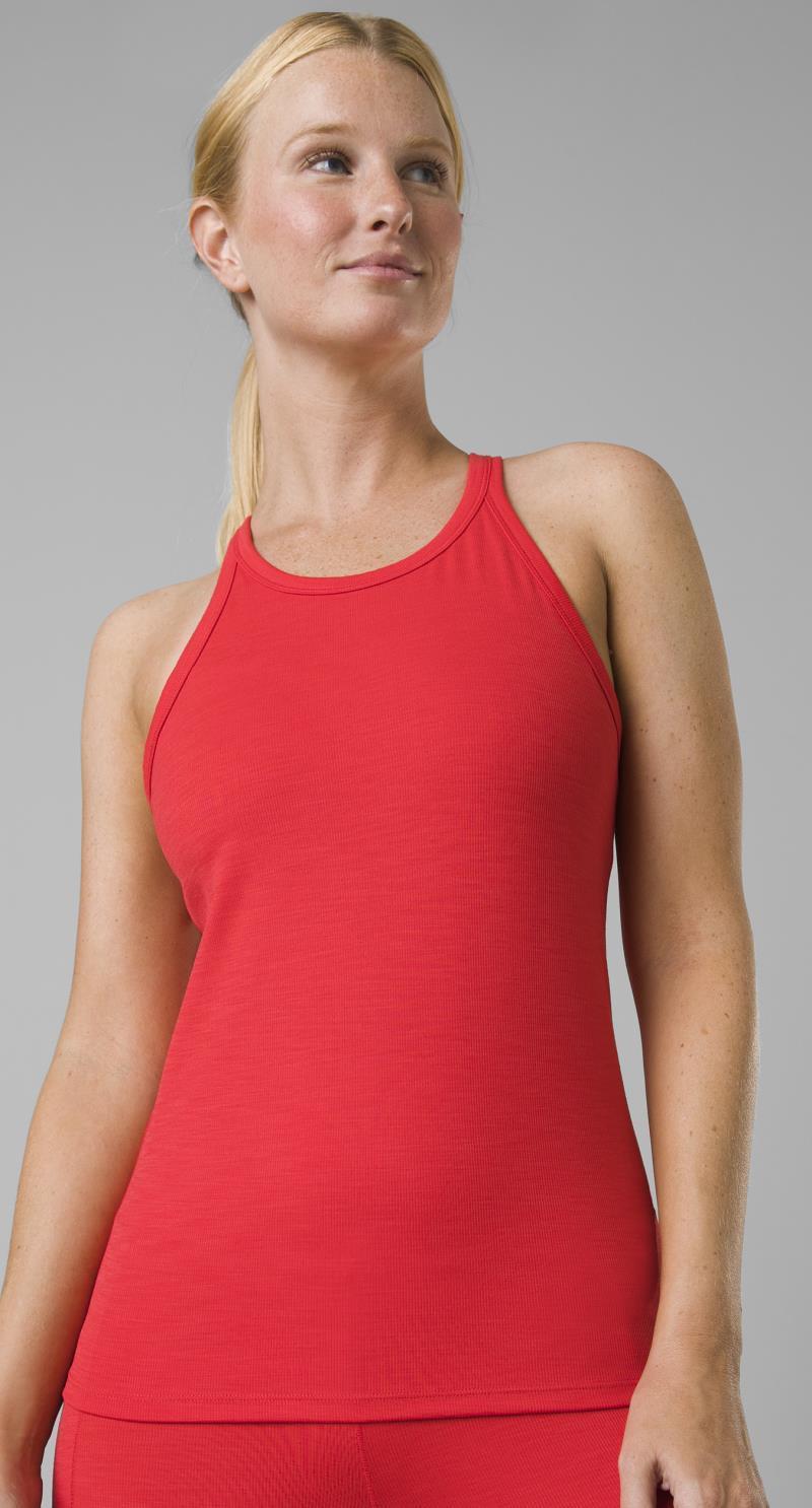 Becksa Tank - Womens - Carmine Red Heather 2