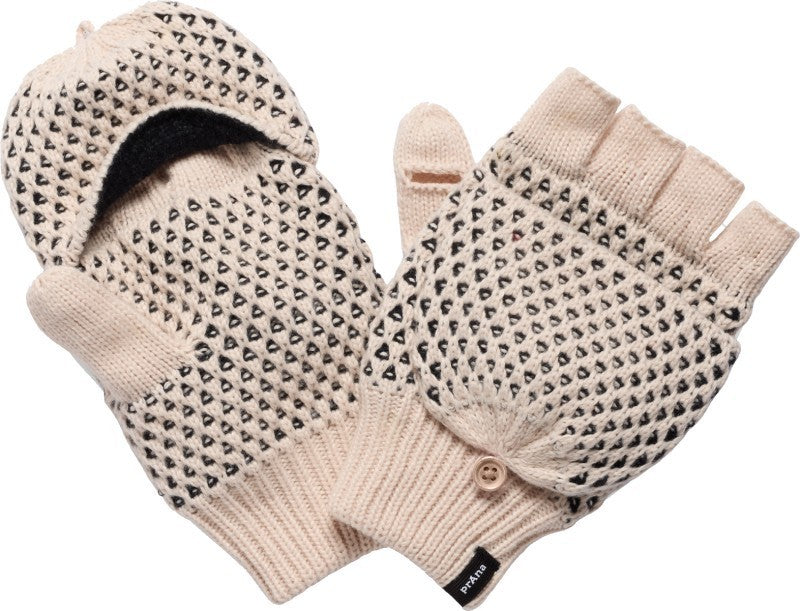 Bristlecone Convertible Mittens - almond 1