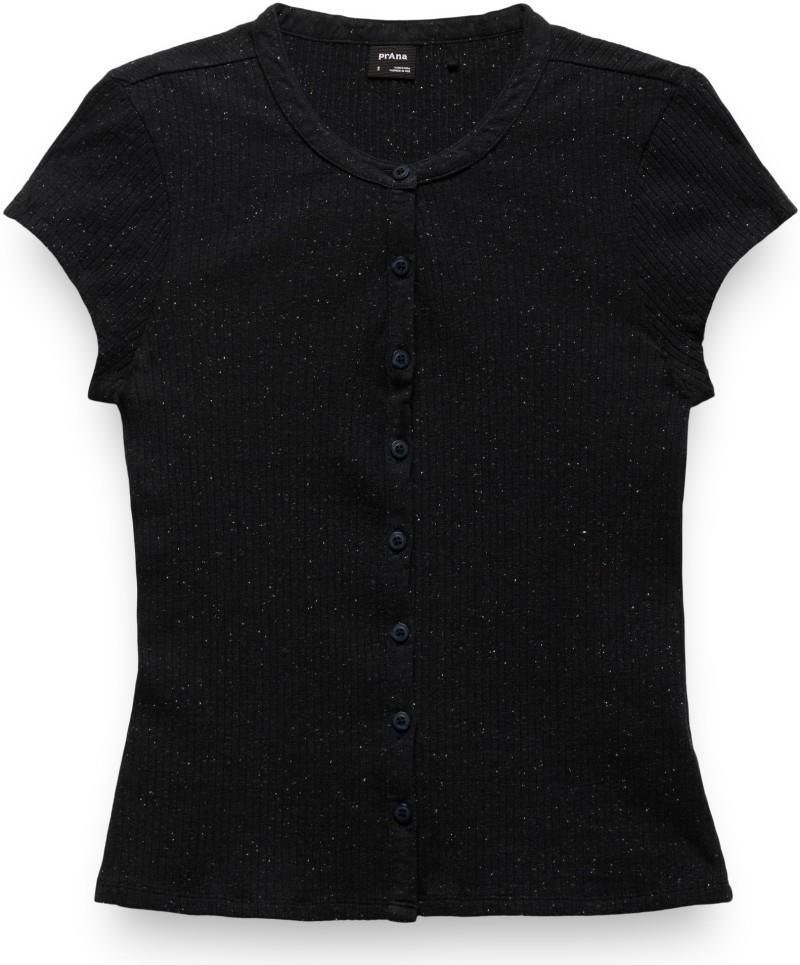 Cambria Cove Button Up SS - Womens - black heather 1
