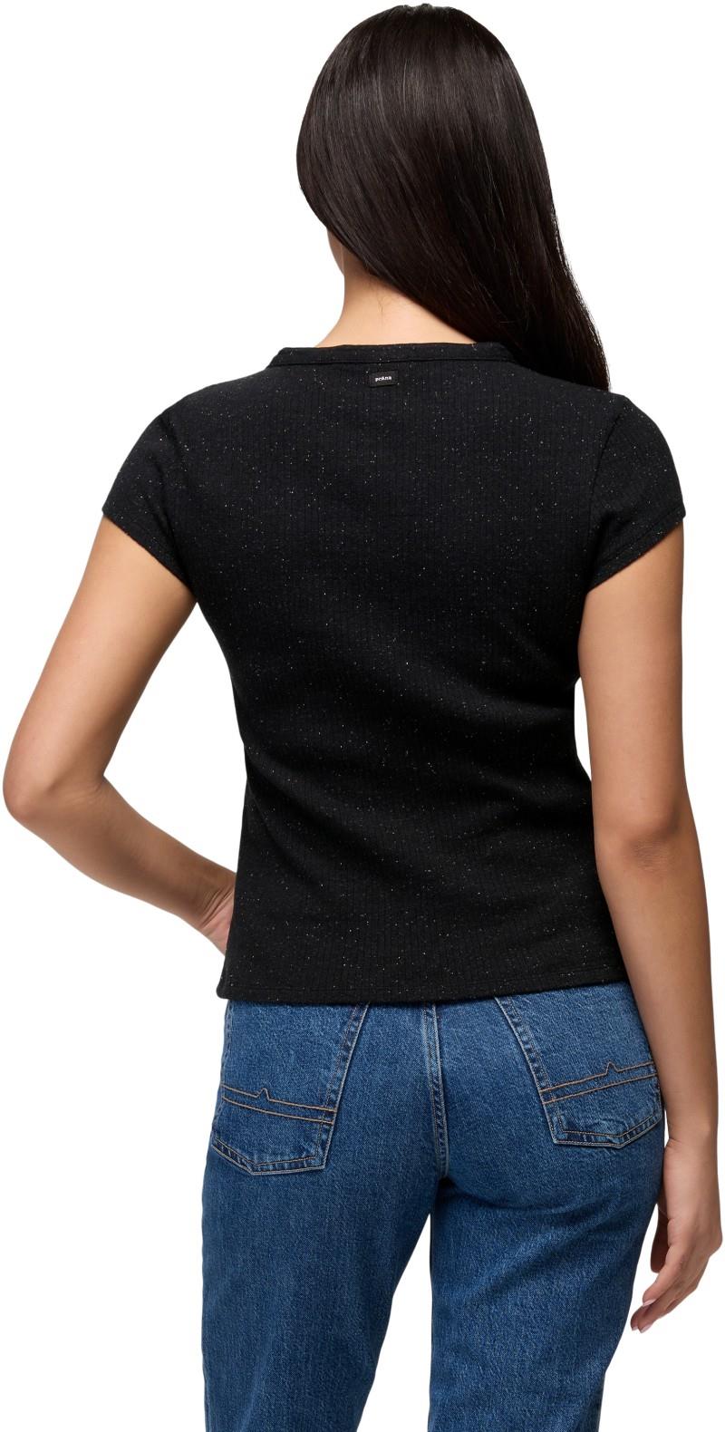 Cambria Cove Button Up SS - Womens - black heather 1