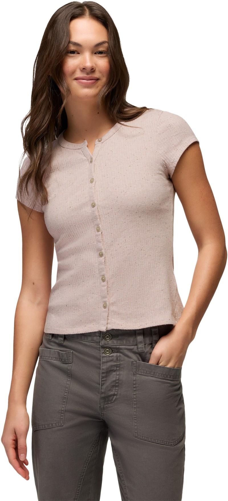 Cambria Cove Button Up SS - Womens - dawn heather 1