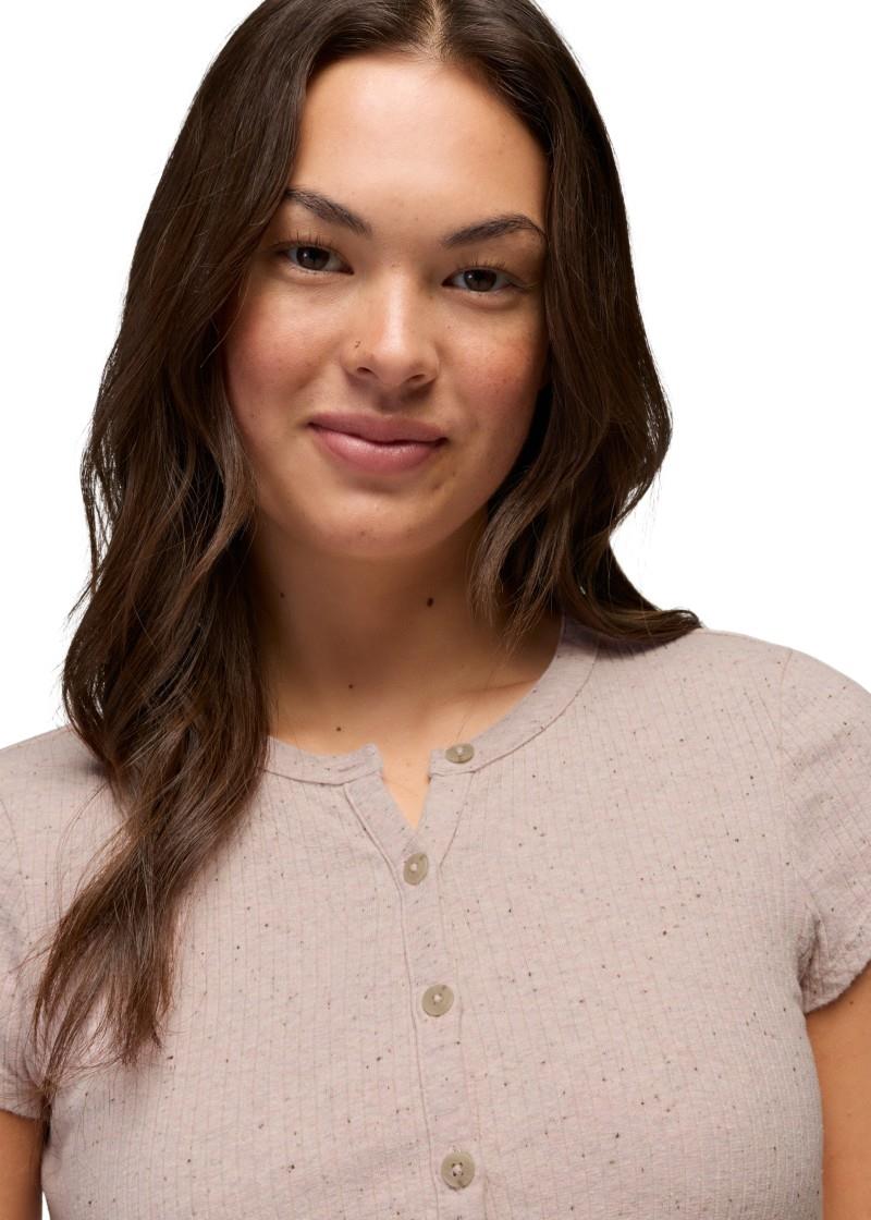 Cambria Cove Button Up SS - Womens - dawn heather 1