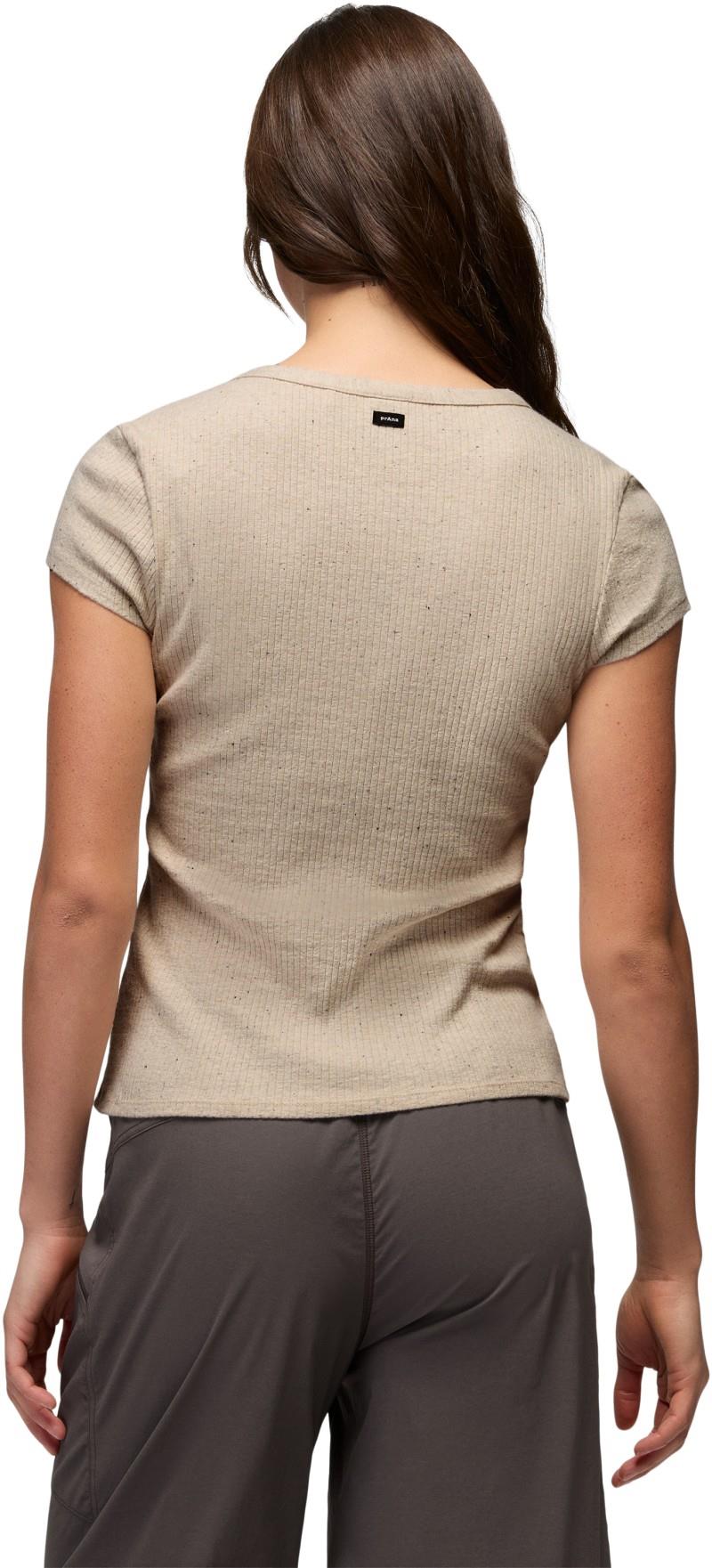 Cambria Cove Button Up SS - Womens - oatmeal heather 1