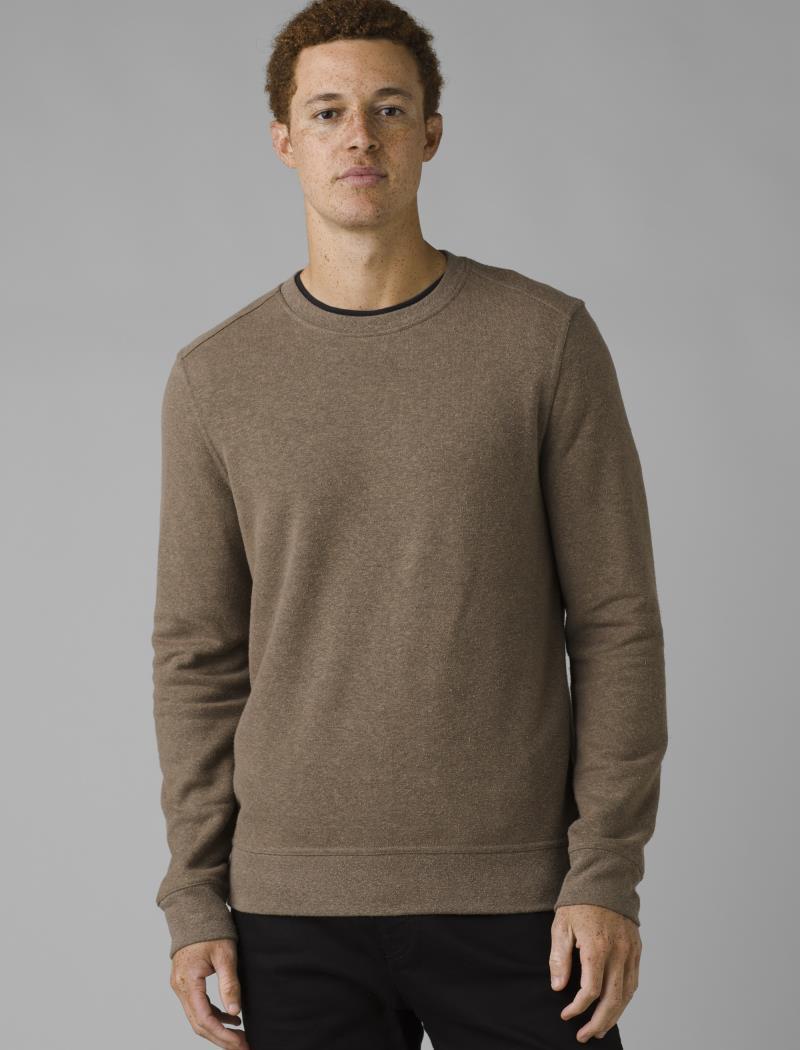 Cardiff Fleece Crew - Mens - mud heather 1