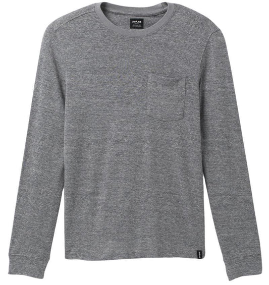 Cardiff LS Pocket T-Shirt - Slim - Mens - heather grey 1