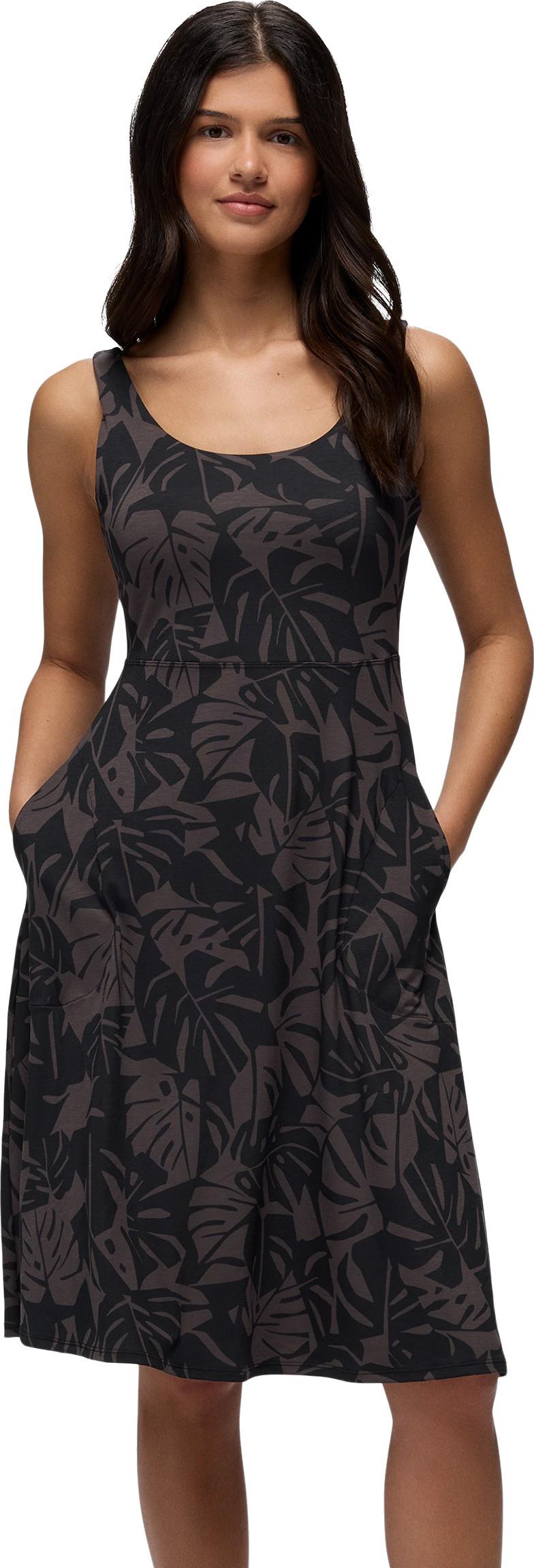 Corrinne Dress - black monstera 1